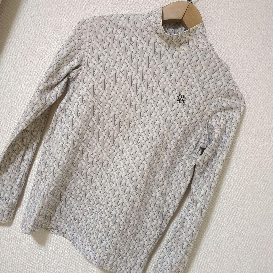 ★美品★St ANDREWS　総柄ロゴモックネック　サイズ　S