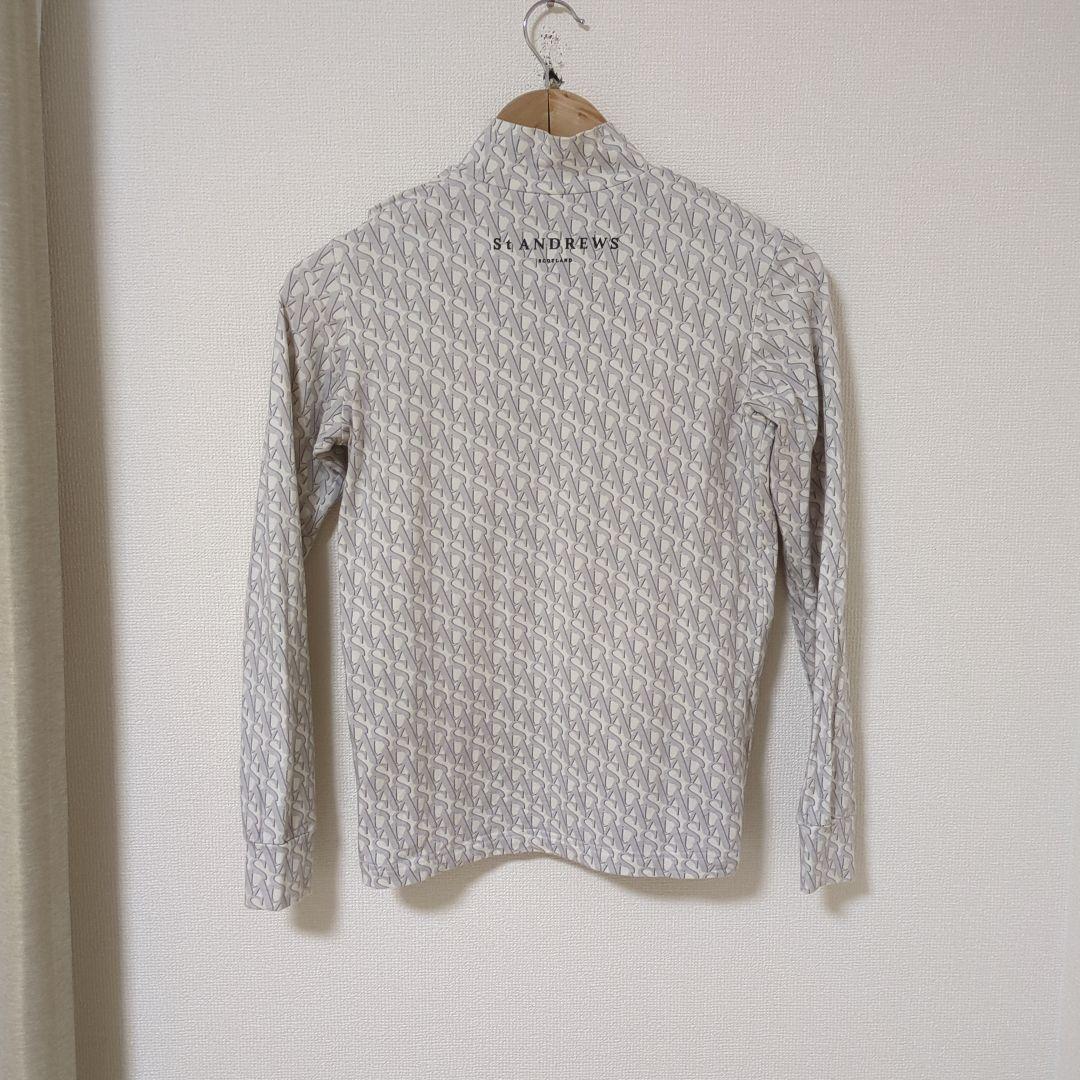 ★美品★St ANDREWS　総柄ロゴモックネック　サイズ　S
