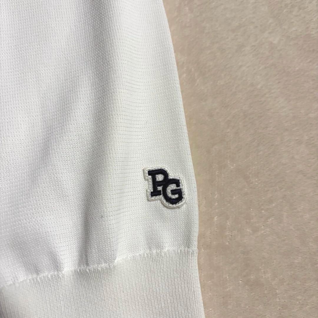PEARLY GATES 地柄ロゴ クルーネックニットプルオーバー 7薄手ニット