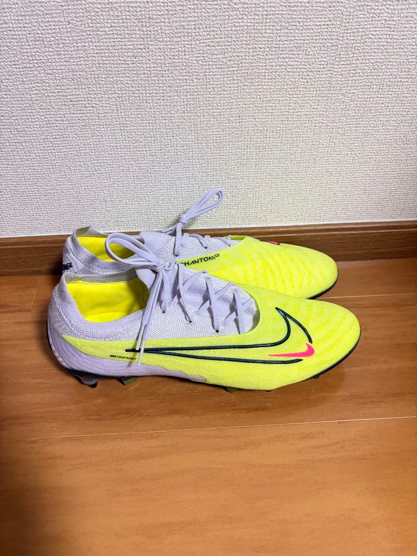 Nike Phantom サッカーシューズ スパイク イエロー/ホワイト　○美品