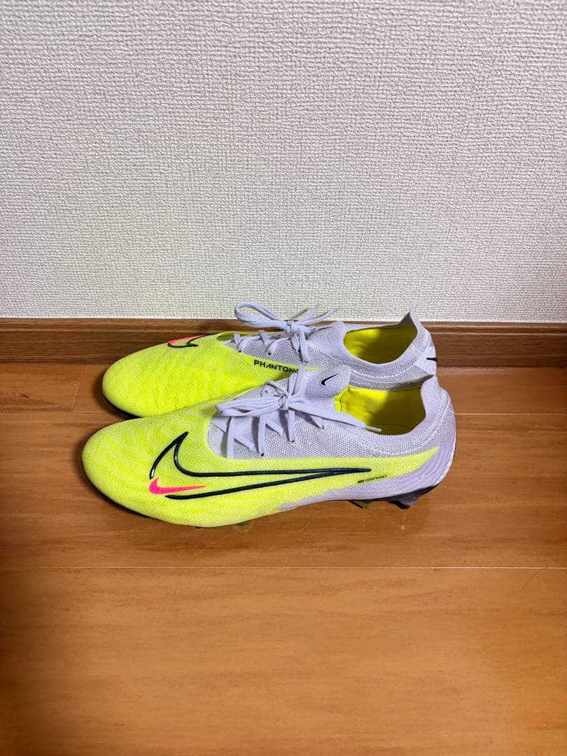 Nike Phantom サッカーシューズ スパイク イエロー/ホワイト　○美品
