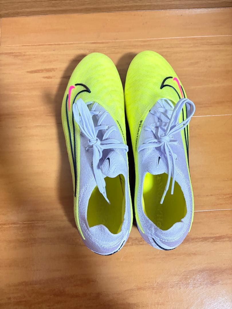 Nike Phantom サッカーシューズ スパイク イエロー/ホワイト　○美品
