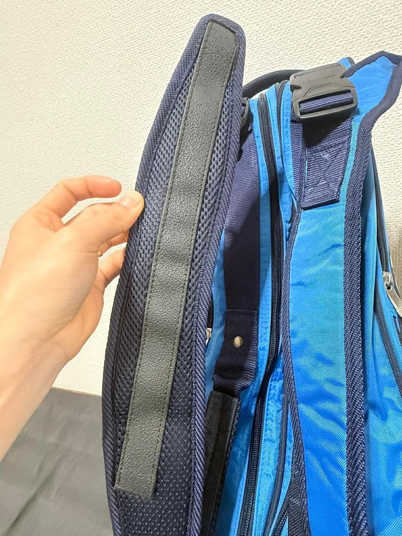 【期間限定】YONEX ラケットバッグ ブルー ショルダー付き 状態良好