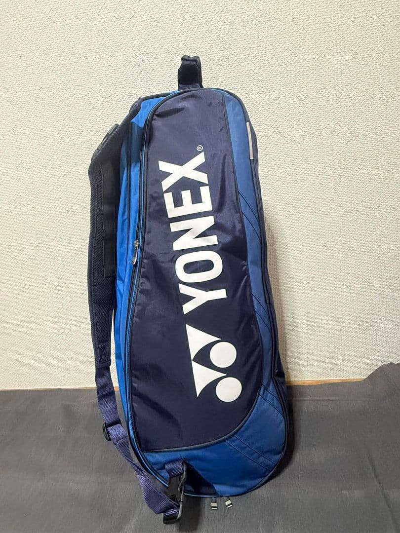【期間限定】YONEX ラケットバッグ ブルー ショルダー付き 状態良好