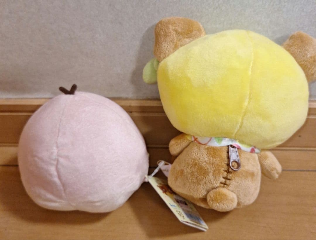 リラックマ フルーツなかよし ぬいぐるみ キイロイトリ 桃 レモン