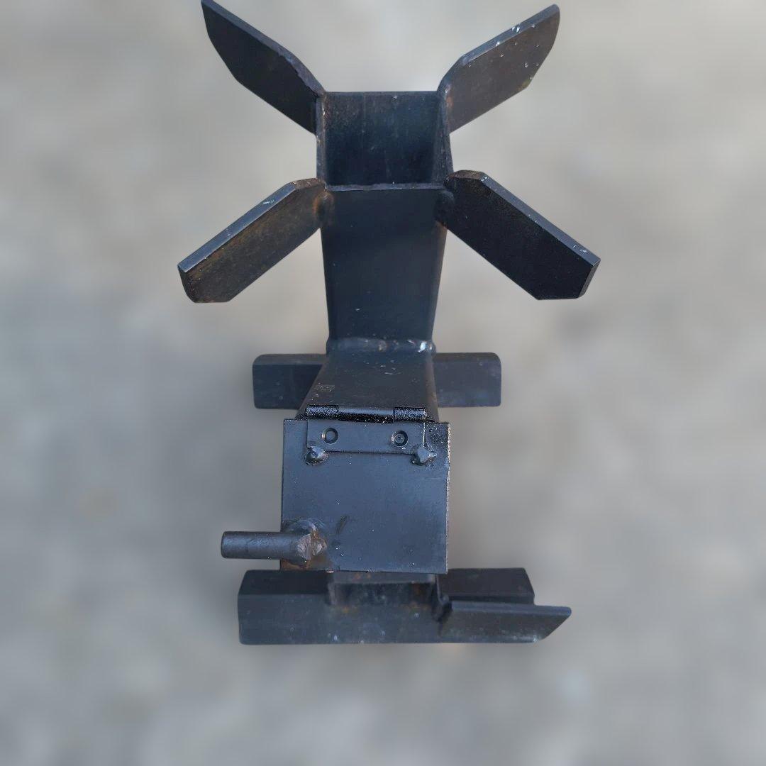 ロケットストーブ　ハンドメイド品　ブッシュクラフト　キャンプ