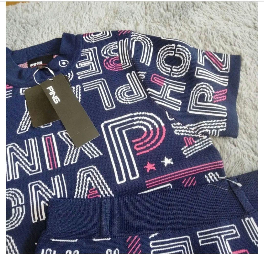 新品タグ付♡PING♡セットアップ 半袖/スカート♡S　ゴルフ スポーツ テニス