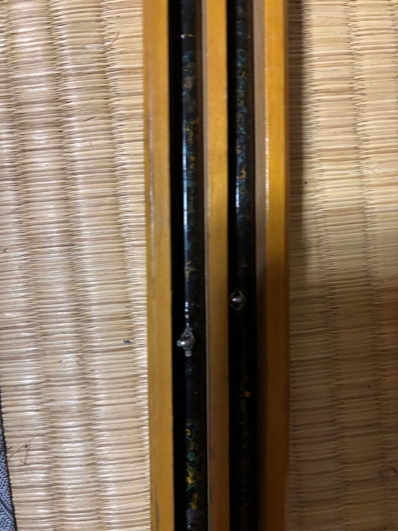 篳篥(ひちりき) 竹製 茶色と金色のストライプ 交渉可能