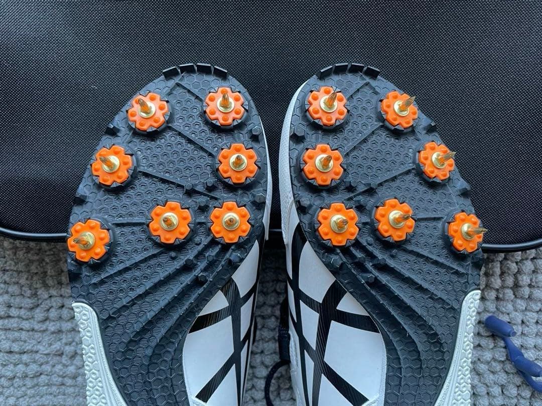 【新品未使用】asics 陸上　スパイク　シューズケース付き　25cm