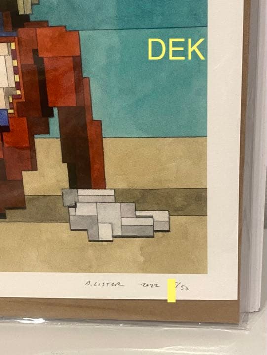 ADAM LISTER アダムリスター シルクスクリーン　KAWSモデル　アート