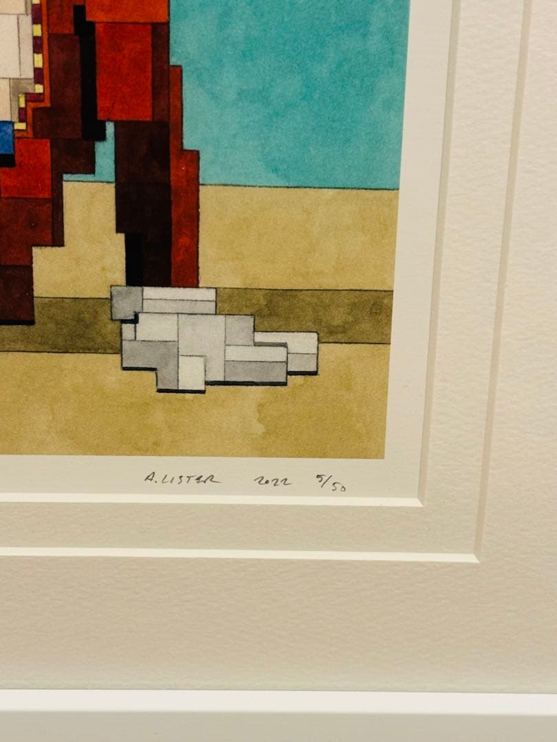 ADAM LISTER アダムリスター シルクスクリーン　KAWSモデル　アート