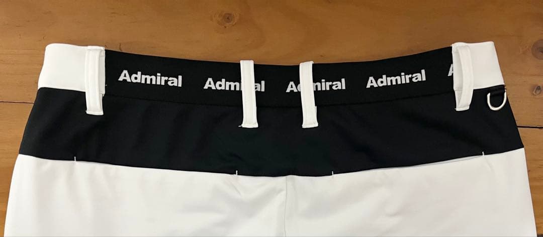 新品 アドミラル 撥水バックフリース ボンディングパンツ ホワイト
