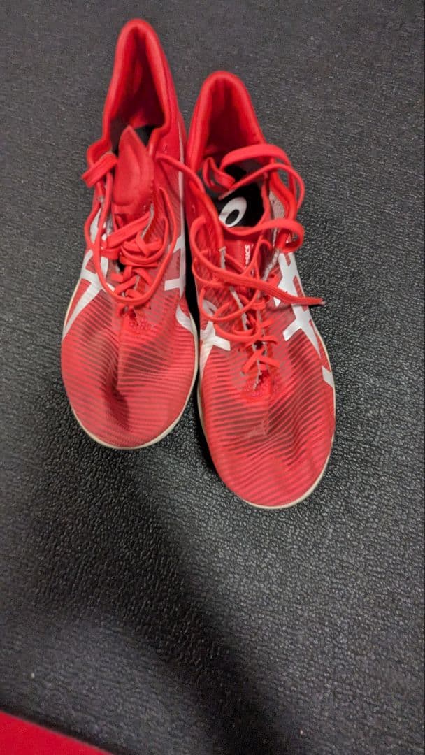 ASICS　コスモレーサーレッド スパイクシューズ 陸上競技用
