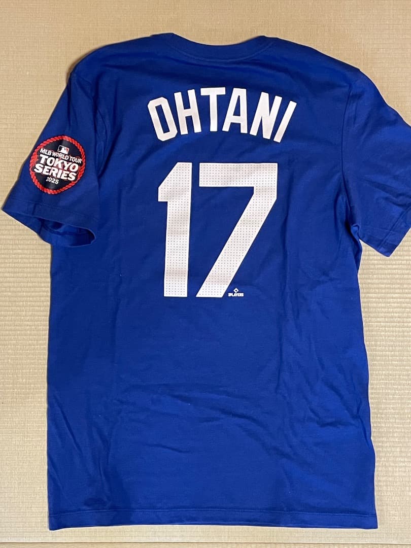 MLB 東京シリーズ 大谷翔平 ネームナンバーTシャツ ブルー S