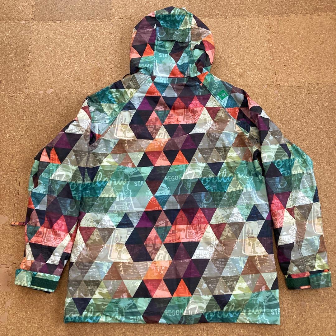 【美品】ボンファイア BONFIRE スノボジャケット スノボ XLメンズ 緑