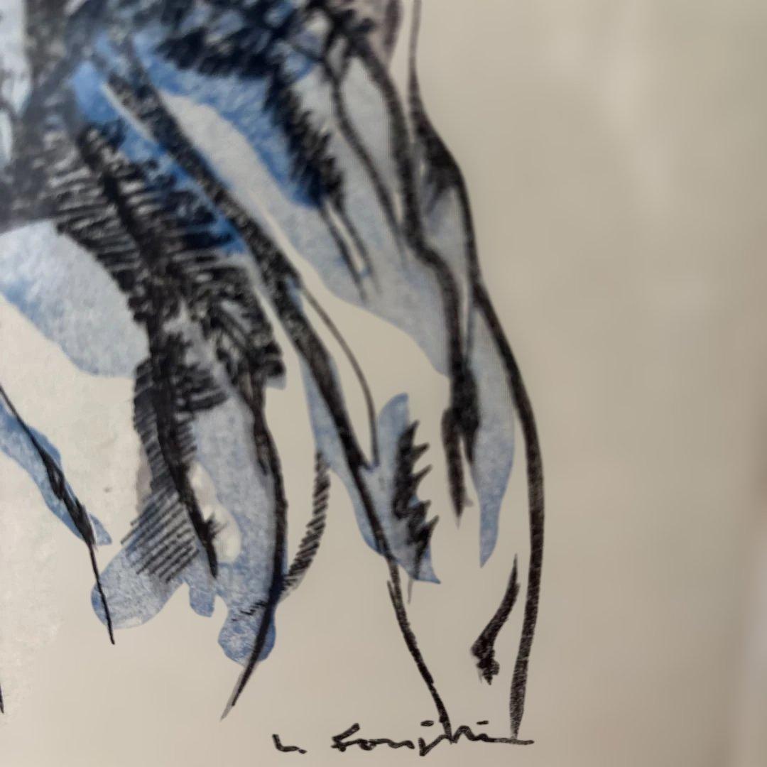 レオナール藤田　藤田嗣治　母子像 リトグラフ　猫　版画　飾り絵　額装品