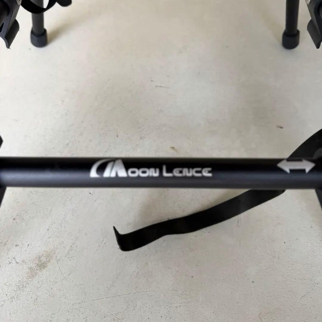 Moon Lence 折りたたみ式チェア ブラック 収納バッグ付き 2つ