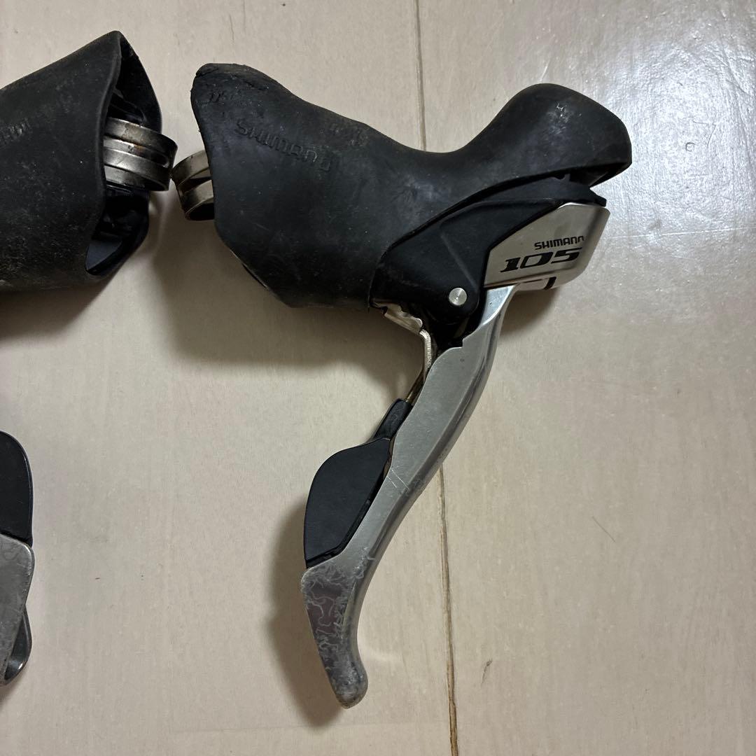 Shimano 105 コンポーネントセット　シフトレバーも追加