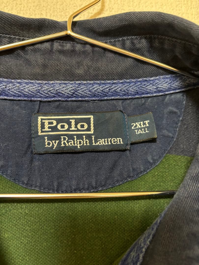 Polo Ralph Lauren 半袖シャツ ラガーシャツ ネイビー グリーン