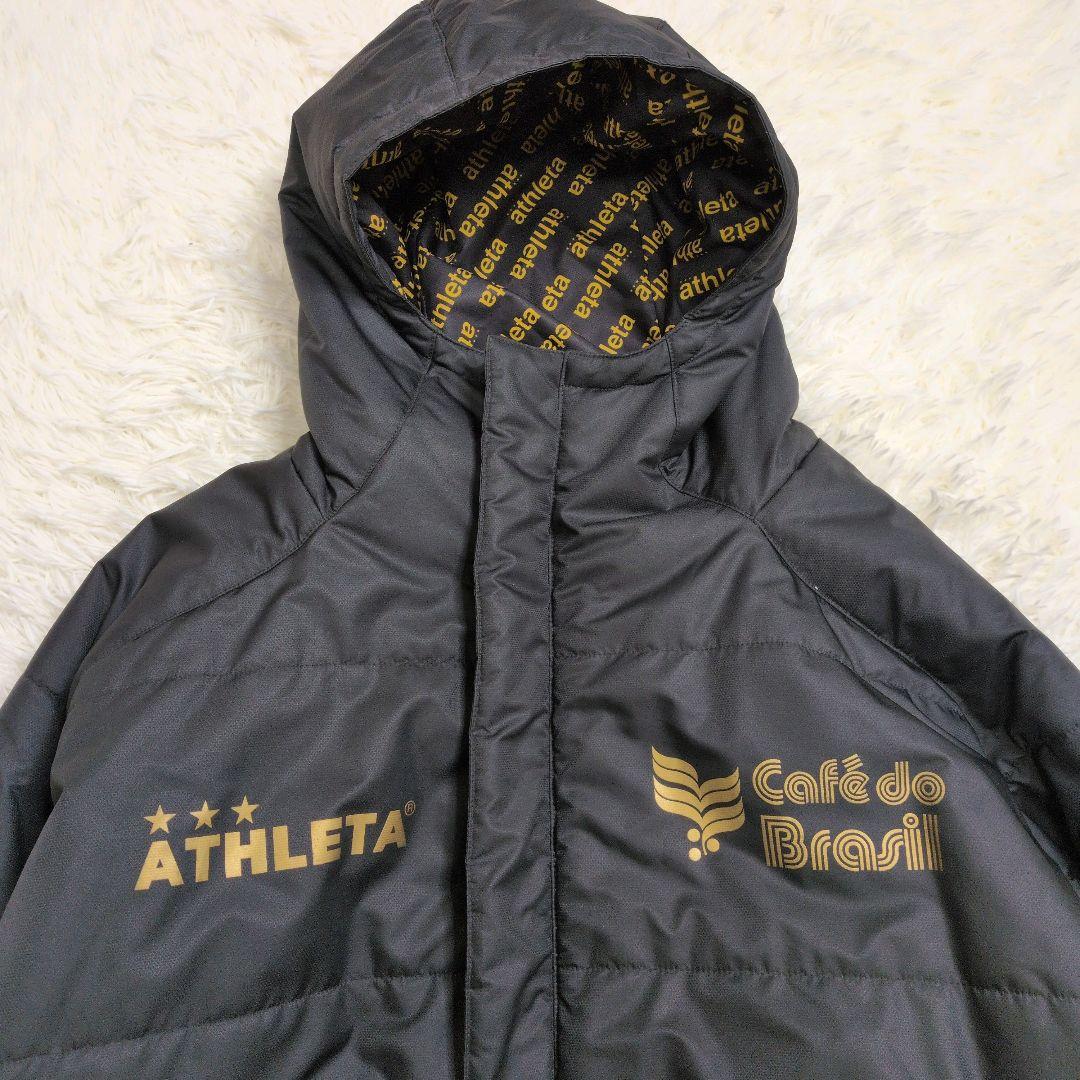 アスレタ ベンチコート ATHLETA ロングコート 黒 M