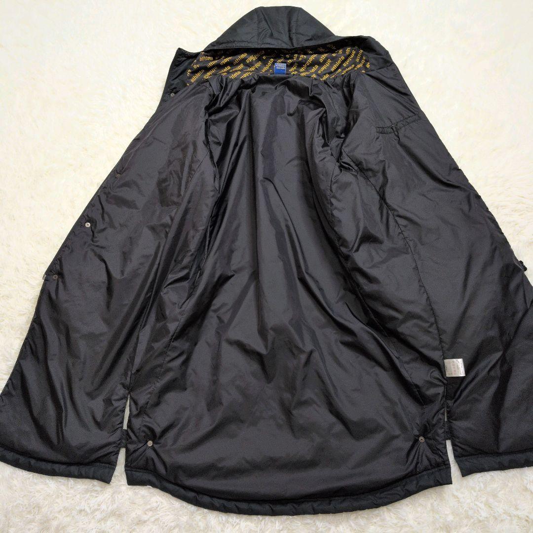 アスレタ ベンチコート ATHLETA ロングコート 黒 M