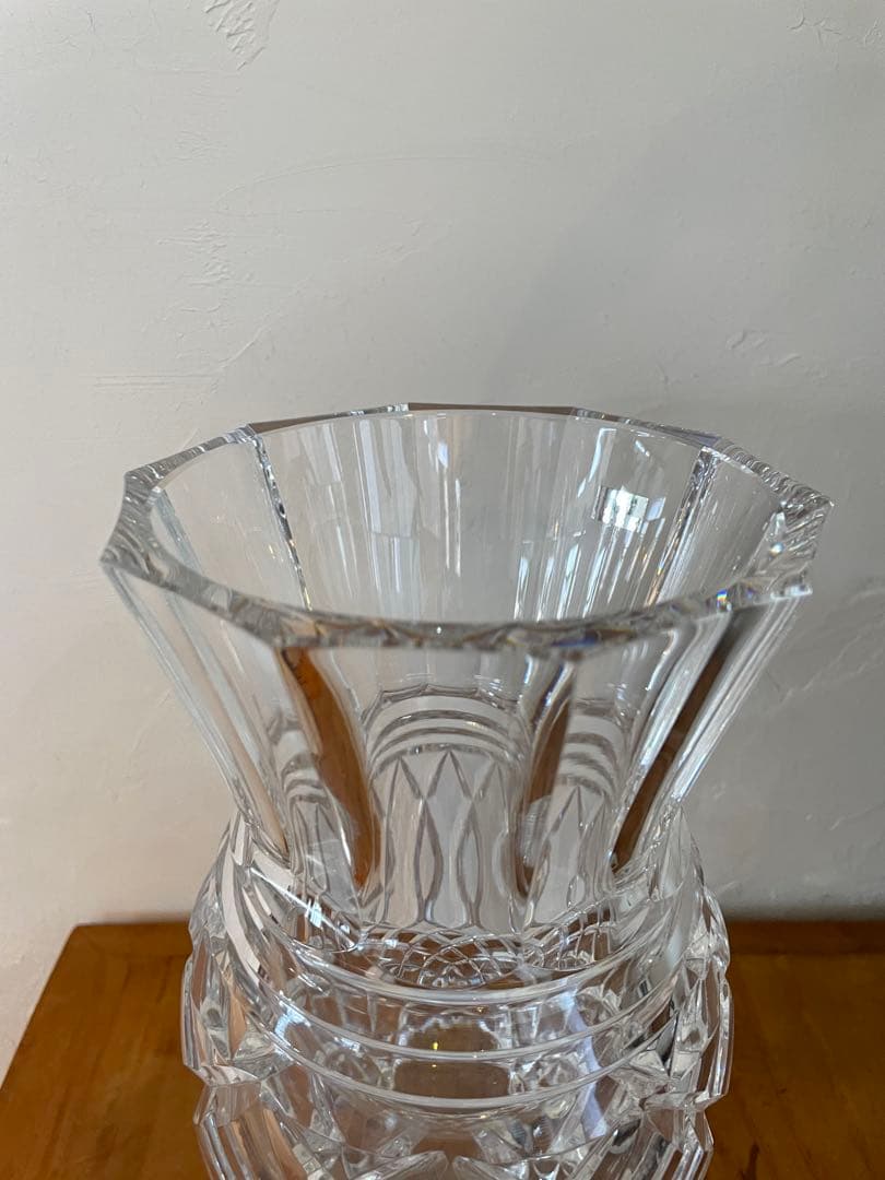 《新品》【希少】HOYAクリスタル　フラワーベース　花瓶　レトロ　パイナップル