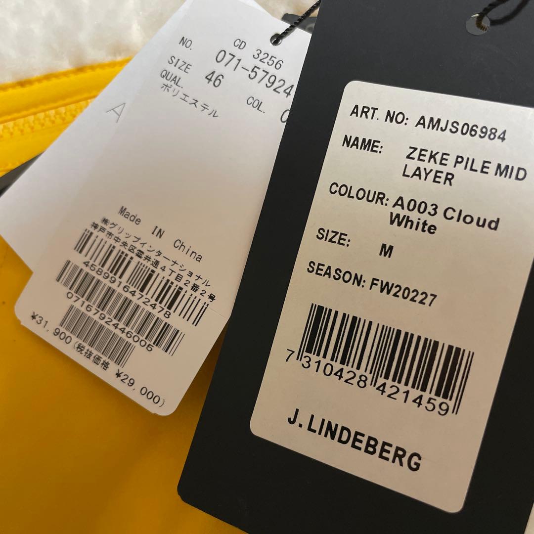 専用 J.LINDEBERG ボア ダブルジップ ミッドレイヤー ブルゾン 秋冬