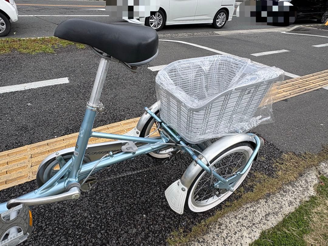 中古非電動ブリヂストン三輪車　16/18㌅　大阪