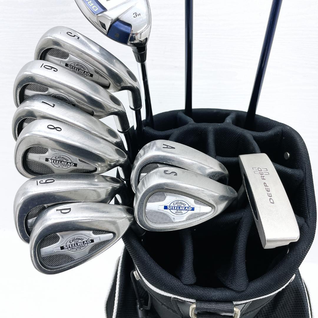 豪華‼ Callaway X キャロウェイ メンズ ゴルフクラブ 初心者 セット