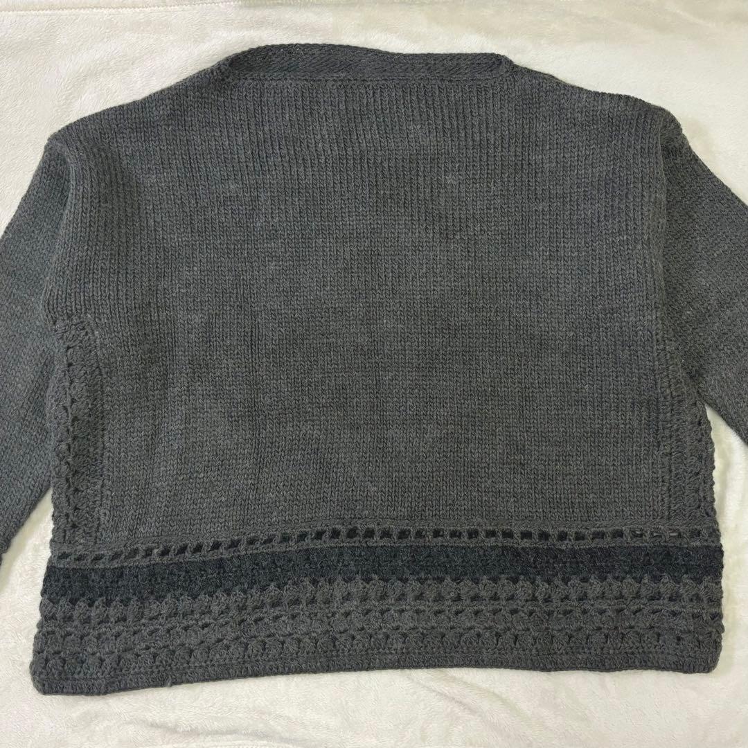 アイドル KEEN AND INTENSE crochet knit moss green