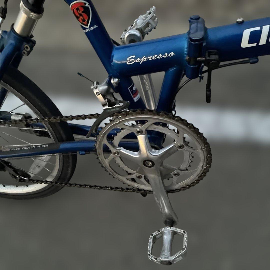 CleanSpeed Espresso 折りたたみ自転車 青