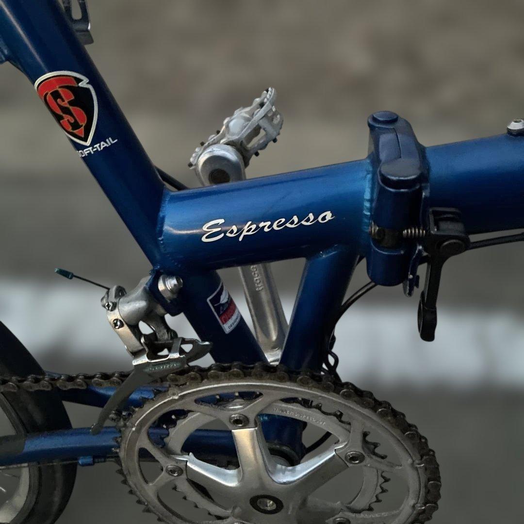 CleanSpeed Espresso 折りたたみ自転車 青