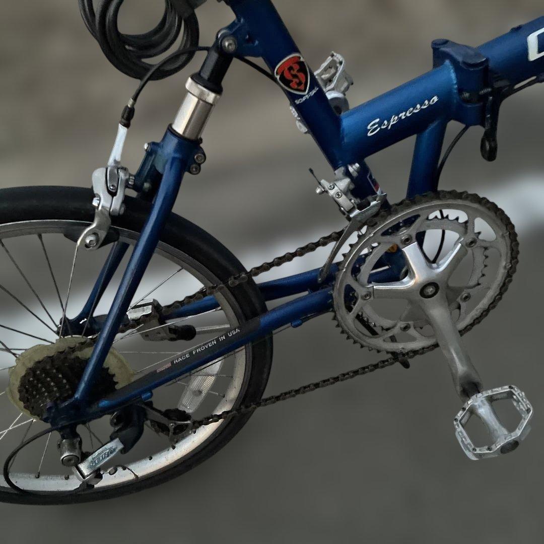 CleanSpeed Espresso 折りたたみ自転車 青
