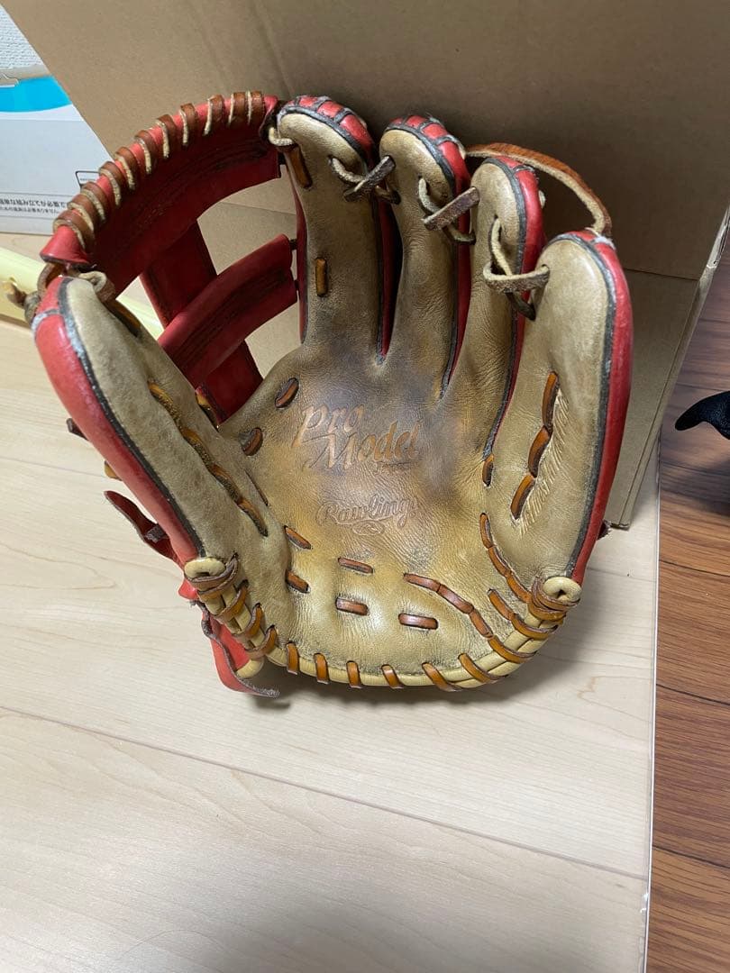 軟式グローブ　ローリングス 内野用 西岡剛モデル レア グラブ