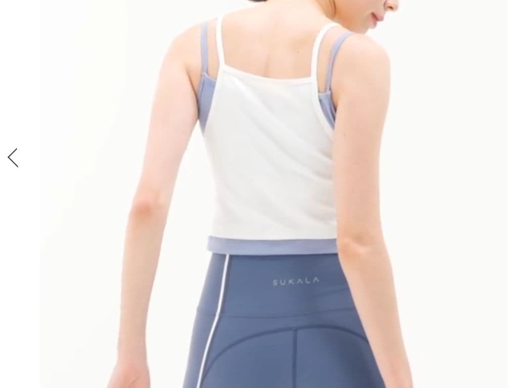 SUKALA 　リブコンビショートタンクトップ　S　新品タグ付き