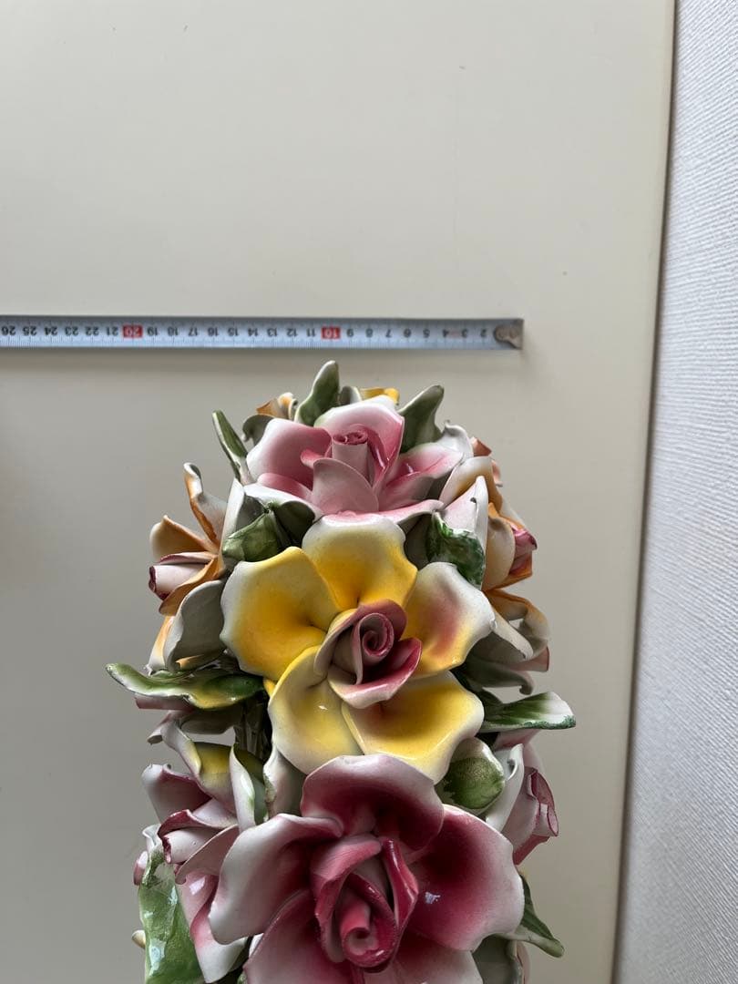 リーガルバッサーノ イタリア製 花籠 西洋陶器 アンティーク　陶花