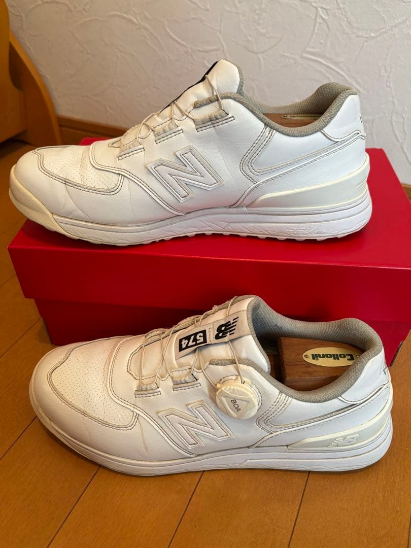 New Balance 574 ゴルフシューズ ホワイト