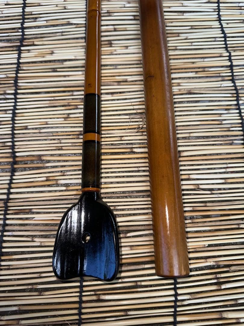 竿治作 ボラ竿(キス竿)金梨地塗り口巻 1本仕舞 3本継11尺6寸 349cm