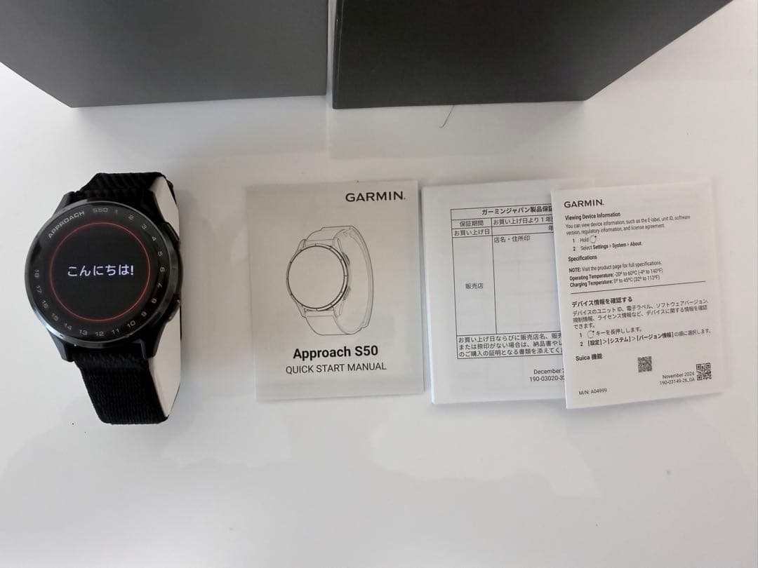 GARMIN APPROACH S50 GPSゴルフスマートウォッチ ガーミン