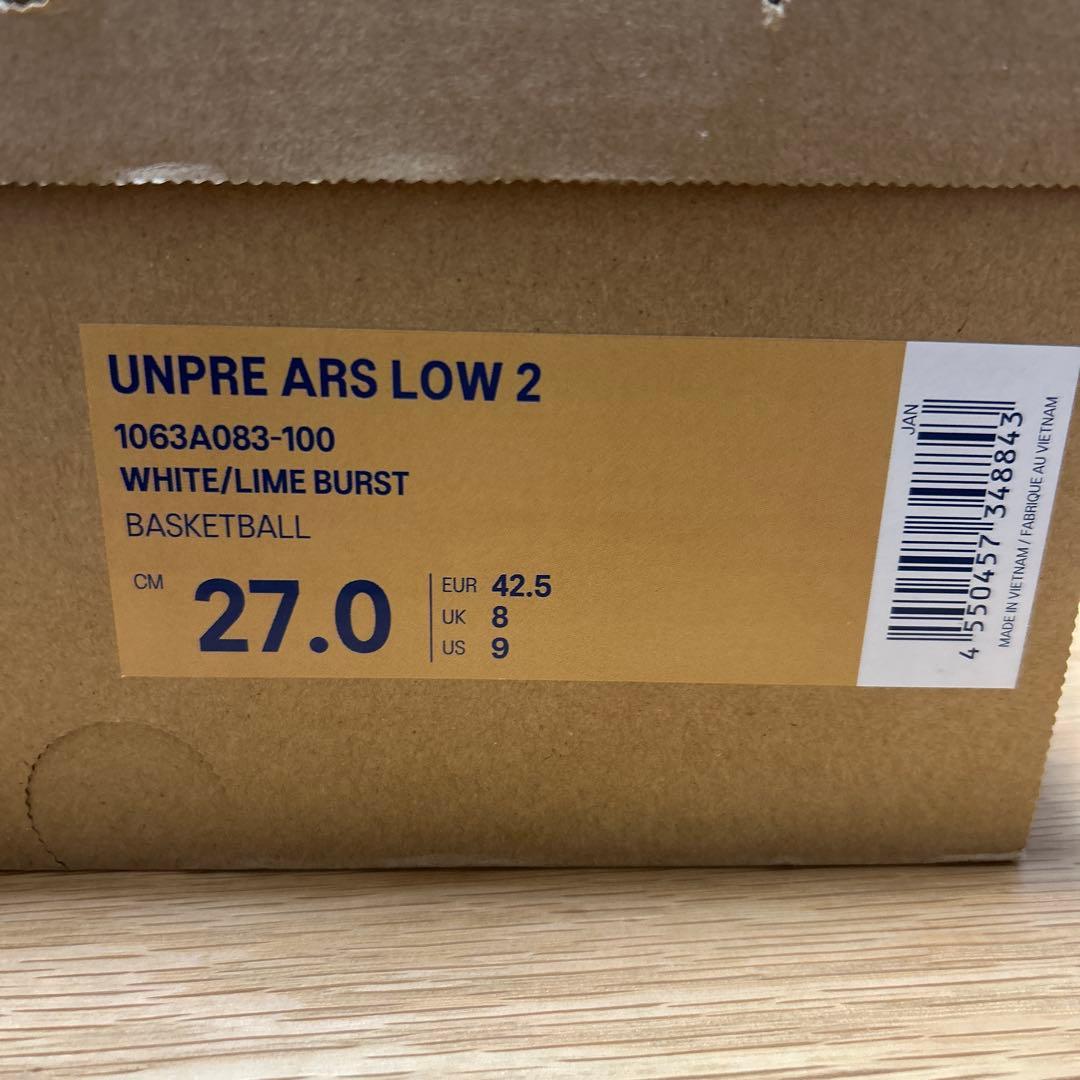 アシックス UNPRE ARS LOW 2 27.0cm