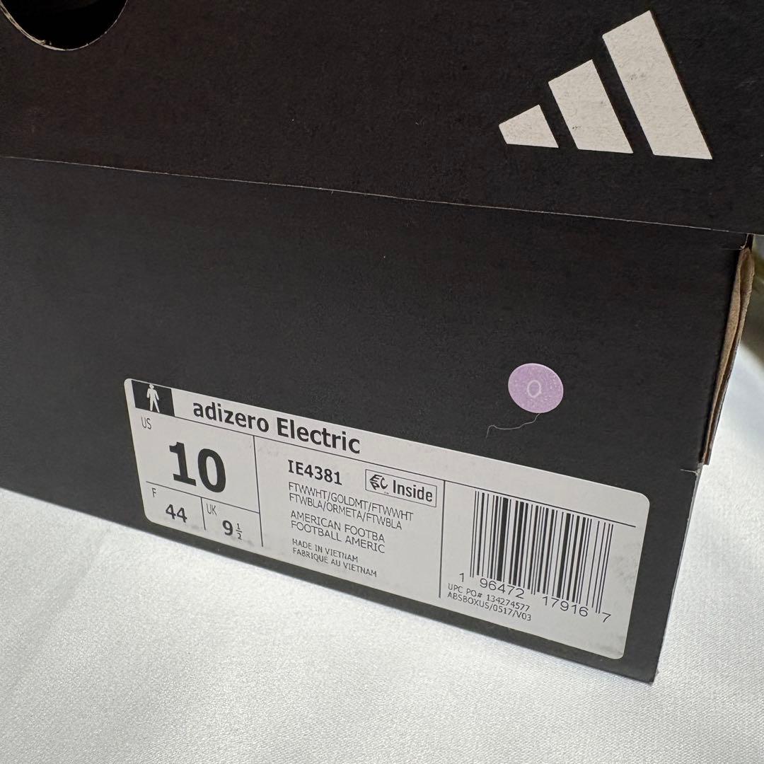 Adizero Electric Cleats WHT/GLD　28.0㎝　O
