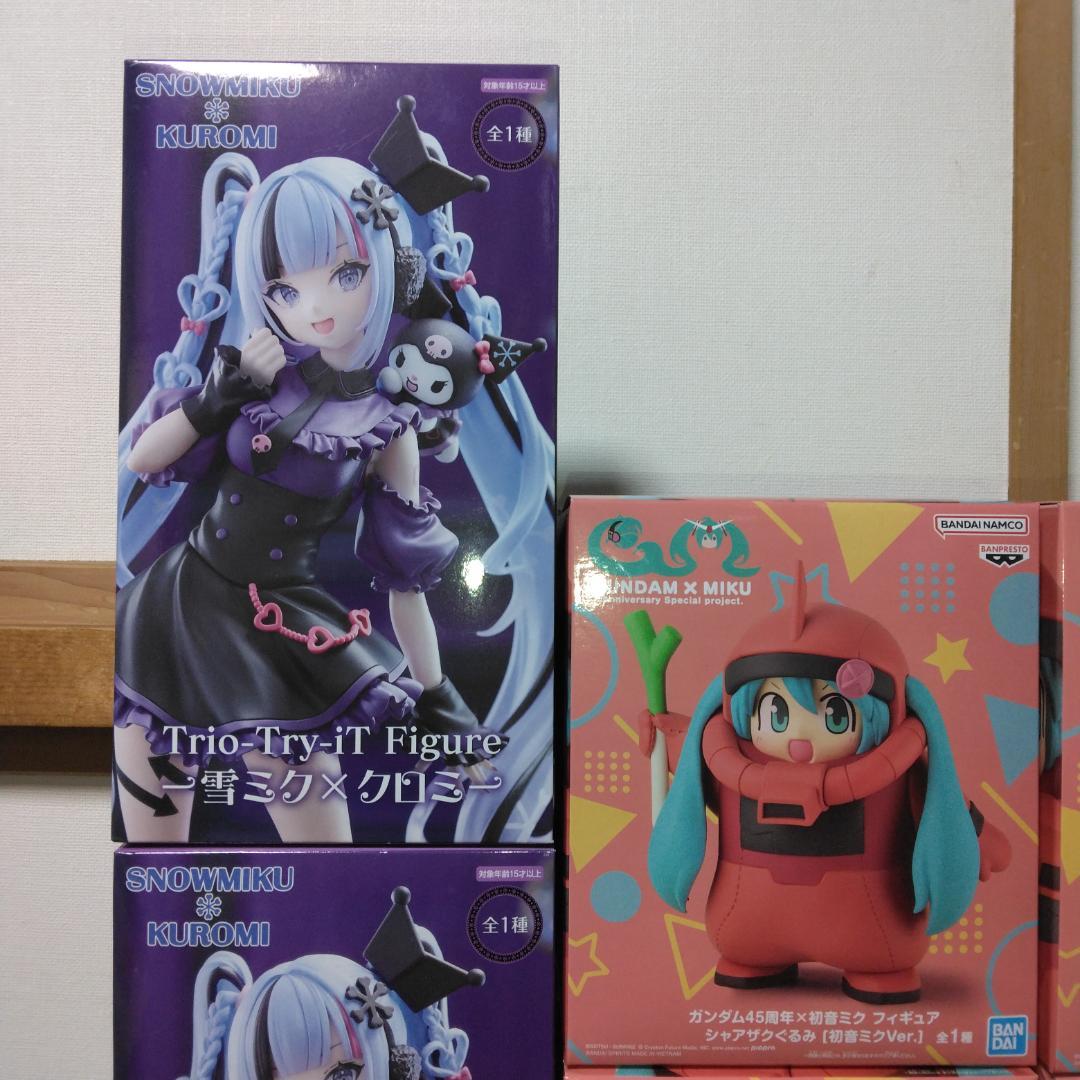 初音ミク シャアザクぐるみ 雪ミク×クロミー 3体セット 未開封