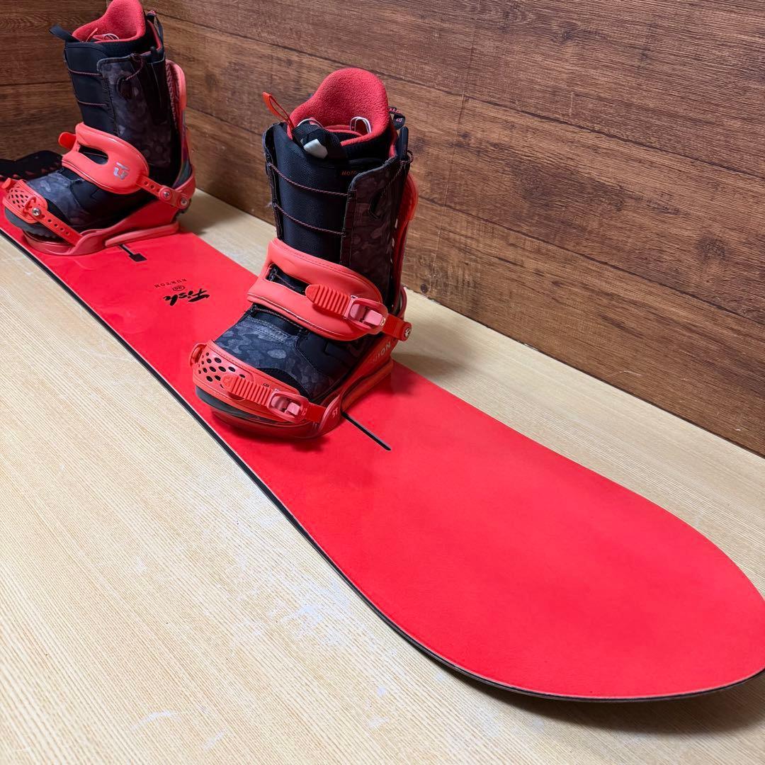 美品　BURTON UNION パウダー　フリーライド 156cm ジョーズ 鮫