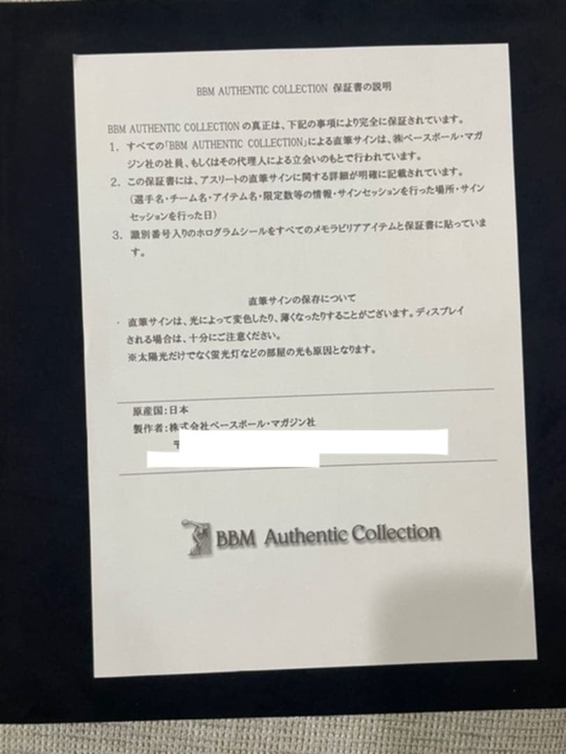 BBM 埼玉西武ライオンズ　金子侑司選手　盗塁王記念直筆サインフォト