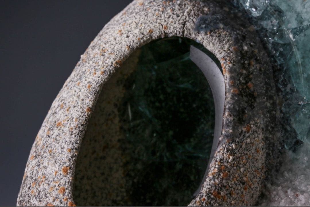 石山哲也作　『水面晶』　現代陶芸　現代アート