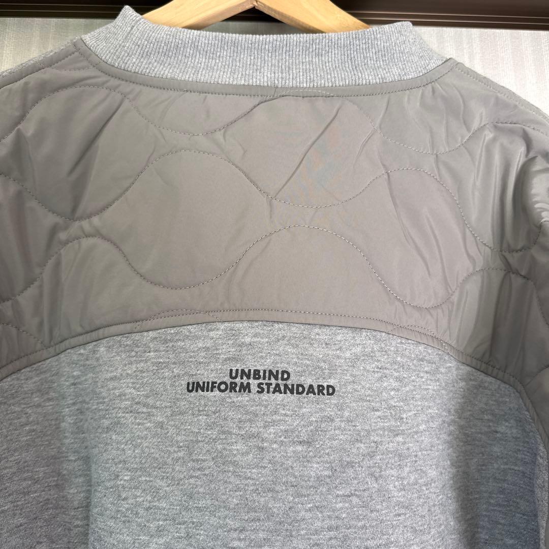 UNBIND QUILT SWITCH SWEAT グレー　M