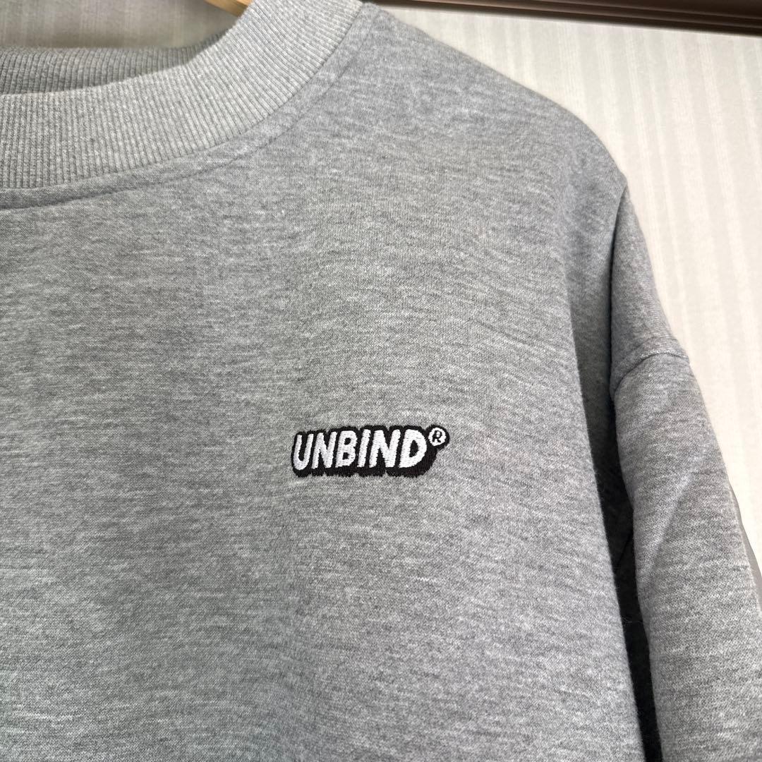 UNBIND QUILT SWITCH SWEAT グレー　M