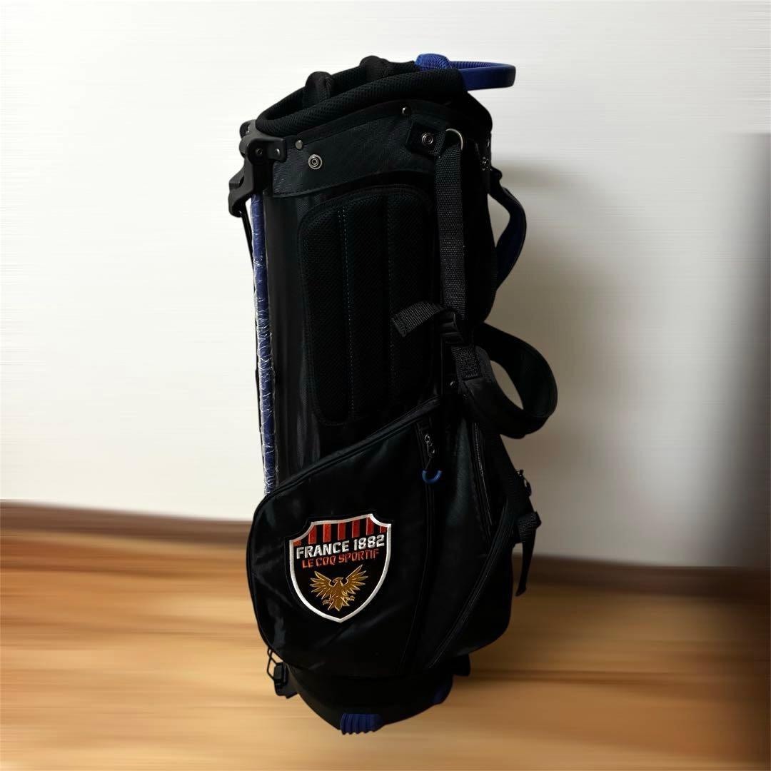 【美品】ルコック スポルティフ スタンド式 キャディバッグ ブラック 軽量
