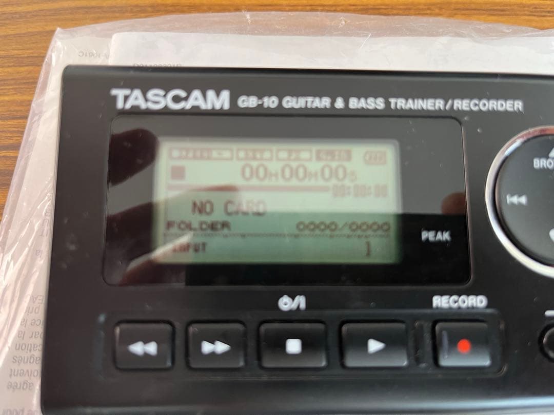 タスカム　ギター&ベーストレーナー　レコーダー GB-10
