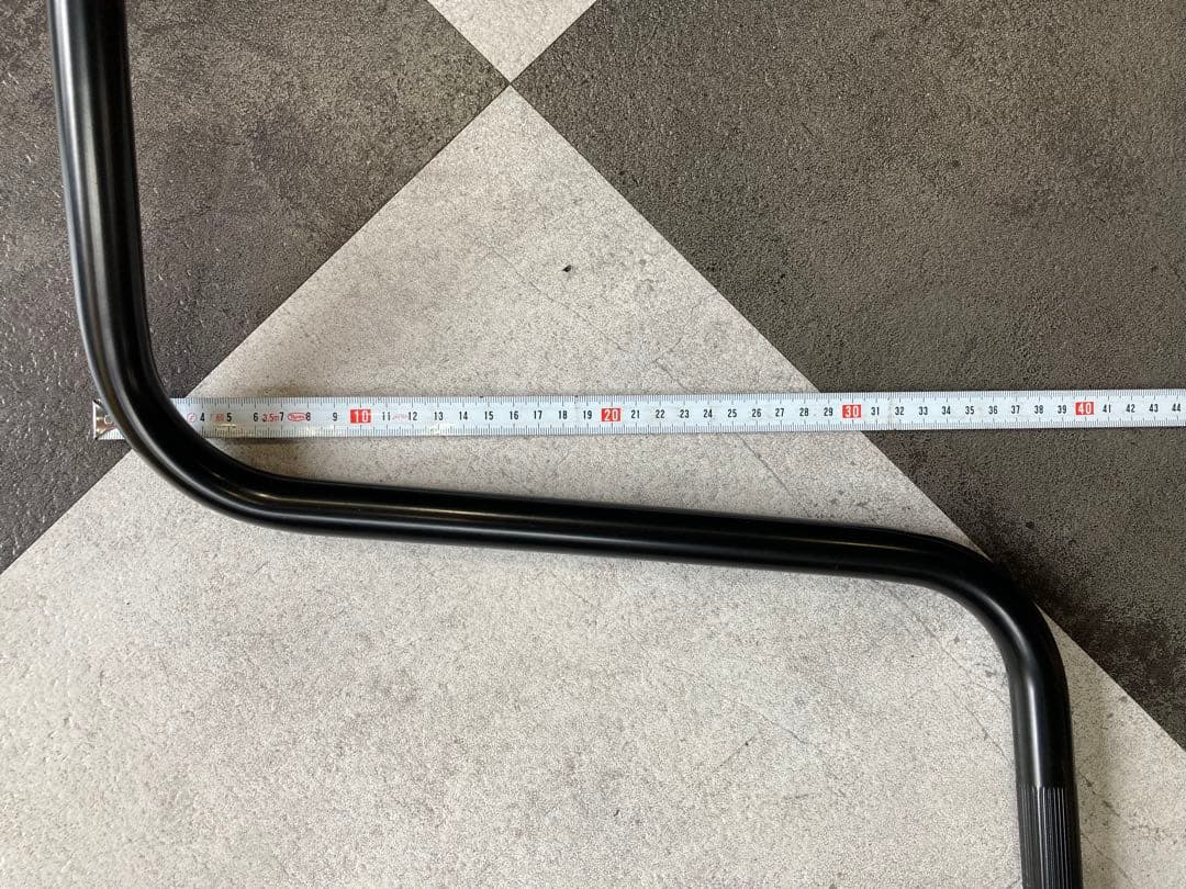 ジ*ー様 エイプハンドルバー_U字型_ブラック_22.2mm